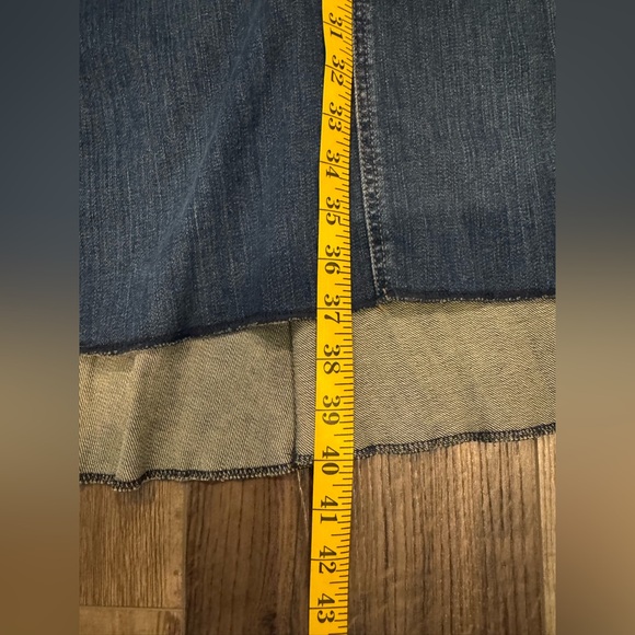 Blank NYC Dark Blue Flare Denim Skirt - Picture 6 of 6